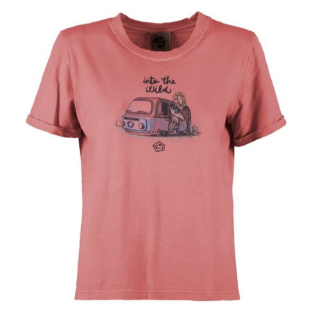 T-shirt femme E9 Wild Women's rouge Flamingo
