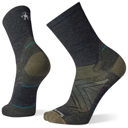 Chaussettes Smartwool Run Zero Cushion Mid Crew 2023 girs charcoal