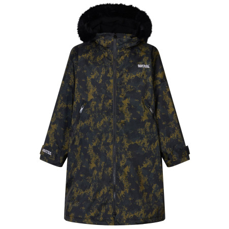 Manteau imperméable pour enfant Regatta Junior Waterproof Changing Robe Pro Bark Green kaki BrkGrnDistsd