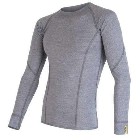T-shirt fonctionnel homme Sensor Merino Wool Active manche longue girs Grey