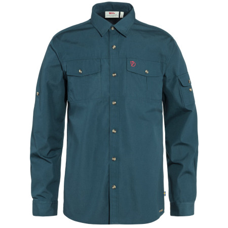 Chemise homme Fjällräven Singi Trekking Shirt LS M bleu foncé Mountain Blue