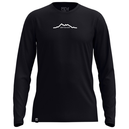 T-shirt homme Ortovox 150 Cool Mountain Long sleeve noir Black Raven