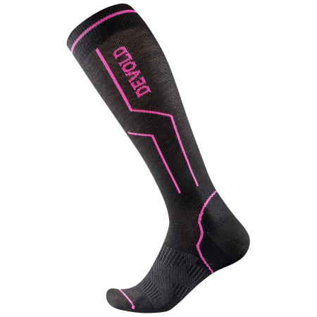 Chaussettes hautes femme Devold Compression Sport Woman Sock vert Black