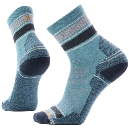 Chaussettes Smartwool Hike Light Cushion Striped Mid Crew Sock bleu