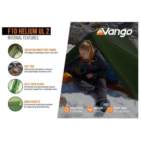 Tente ultra-légères Force Ten Helium UL 2
