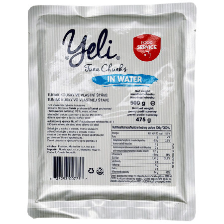 Aliments à emporter Yeli Thon en morceaux au naturel (500 g)