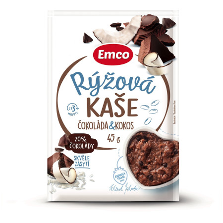 Porridge Emco Bouillie de riz au chocolat et à la noix de coco 45 g
