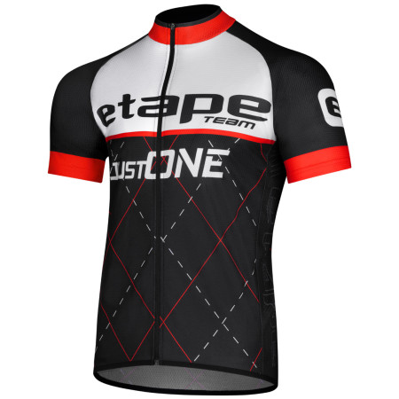 Maillot vélo homme Etape Team noir / rouge černá/červená
