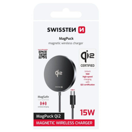 Chargeur sans fil Swissten MagPuck