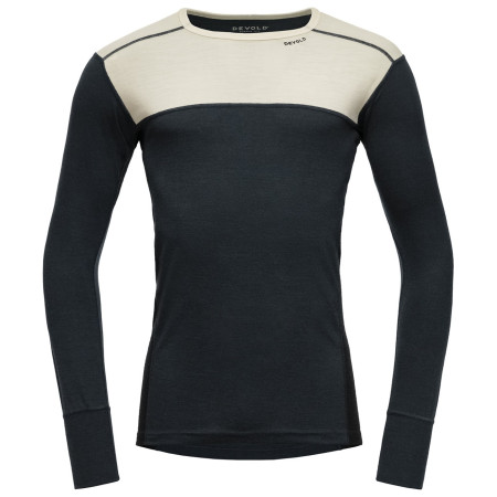 T-shirt fonctionnel homme Devold Lauparen Merino 190 Shirt Man noir / blanc RAW WHITE/INK/BLACK