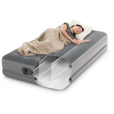Matelas goflable Intex Twin Dura-Beam Prestige Mid-Rise USB Pump