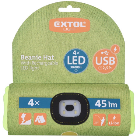 Bonnet avec lumière Extol Light