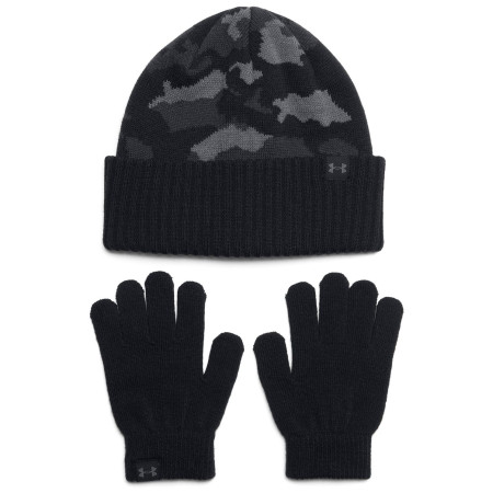 Bonnet Under Armour B Beanie/Glove Combo Black