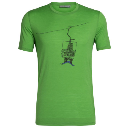 T-shirt homme Icebreaker Mens Tech Lite SS Crewe Bear Lift green Lawn