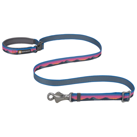 Laisse pour chien Ruffwear Crag EX™ Leash bleu / rose Alpine Dusk