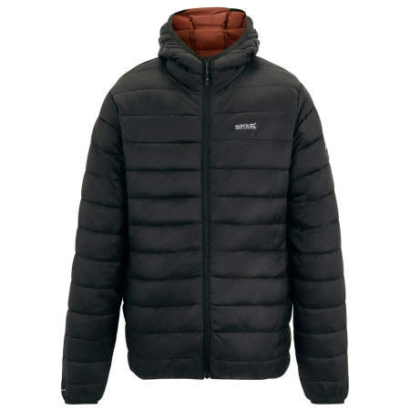 Veste matelassée pour homme Regatta Hooded Marizion noir / brun Blk(BurntHn)