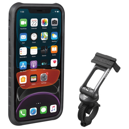 Housse Topeak Ridecase Pro Iphone 11 noir / gris Black/Gray