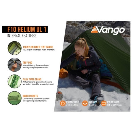 Tente ultra-légère Force Ten Helium UL 1
