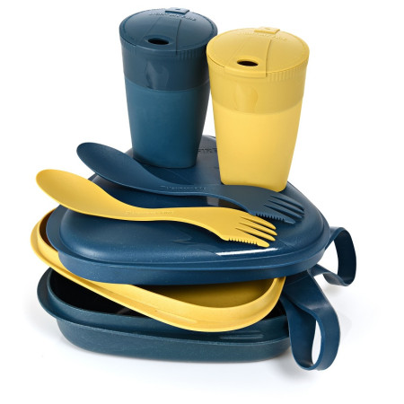 Set de vaisselle Light My Fire Pack'n EatKit bleu / jaune Mustyyellow/Hazyblue