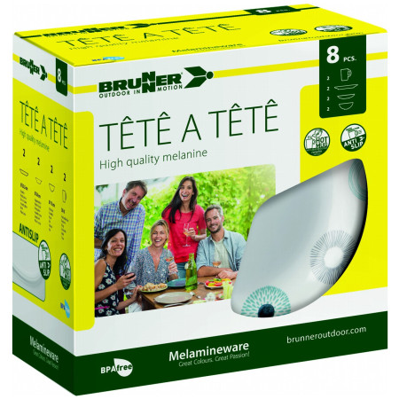 Set de vaisselle Brunner Set tête-à-tête Deep Sea 8 pcs