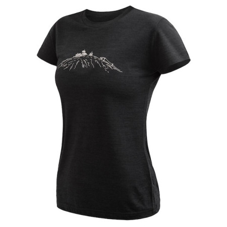 T-shirt fonctionnel femme Sensor Merino Cordura Peak noir černá