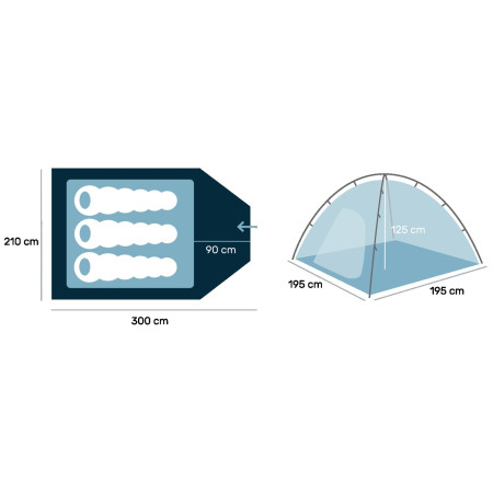 Tente Zulu Easy Tent 3 Plus
