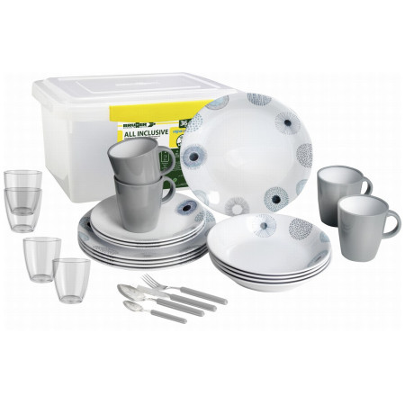 Set de vaisselle Brunner All Inclusive Deep Sea blanc