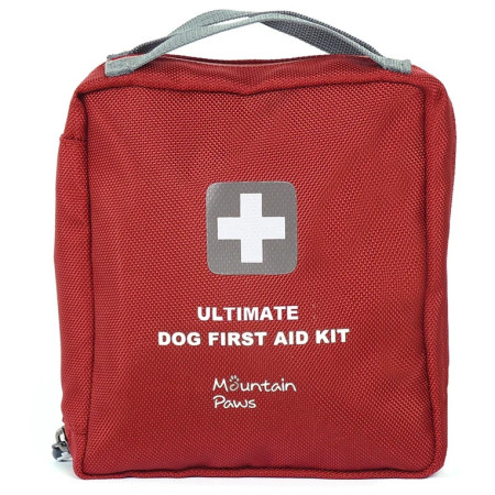 Trousse de premiers secours pour chiens Mountain Paws Ultimate Dog First Aid Kit (2026) rouge red