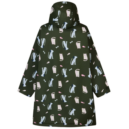 Manteau imperméable pour enfant Regatta Junior Changing Robe Dark Khaki Cat Dog