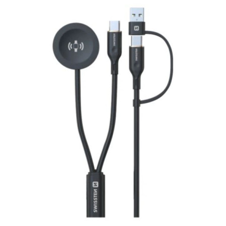 Câble données et chargement Swissten Wireless magnetic charging cable 2in1 for Samsung Watch + USB-C 1,2 m
