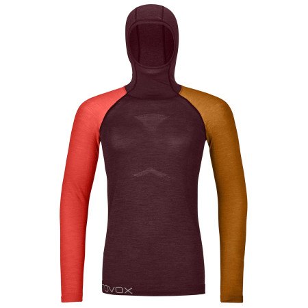 Sweat-shirt femme Ortovox 120 Comp Light Hoody W rouge winetasting