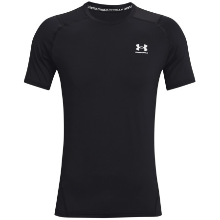 T-shirt homme Under Armour HG Armour Fitted SS vert Black//White