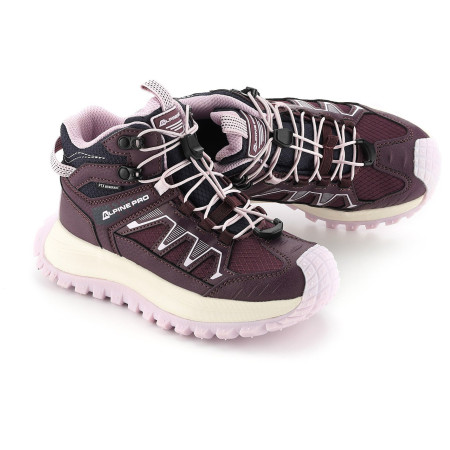 Chaussures montantes de trekking pour enfants Alpine Pro Atego Purple