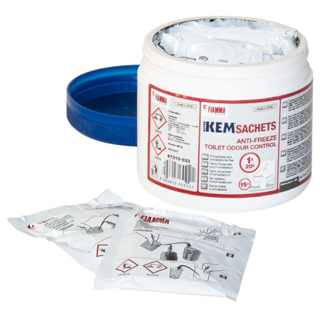 Produit nettoyage Fiamma Super Kem Sachets 15 ks blanc