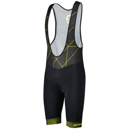Cuissard de vélo homme Scott Bibshorts RC Team ++ noir / jaune black/sulphur yellow