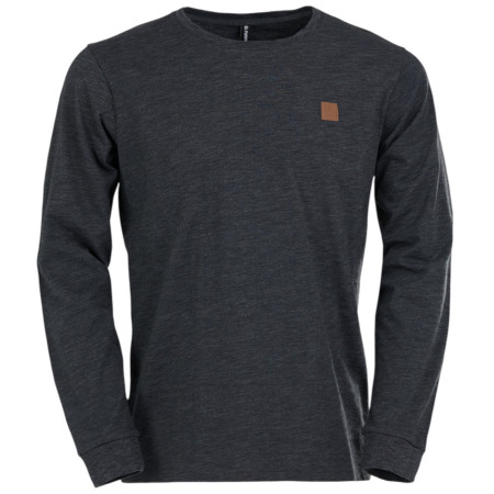 T-shirt fonctionnel homme Fundango Justin Longsleeve T-shirt noir black heather