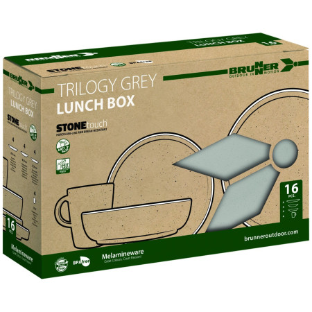 Set de vaisselle Brunner Lunch Box Trilogy Grey