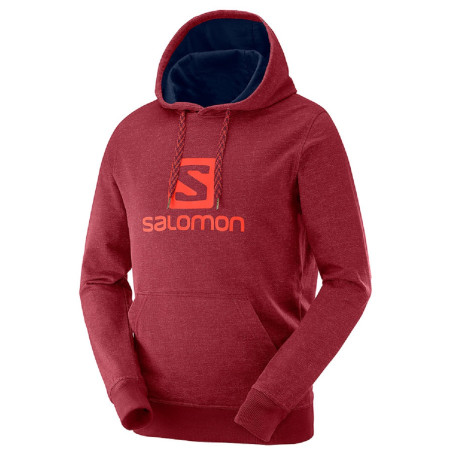 Sweat-shirt homme Salomon Logo Hoodie M rouge BikingRed