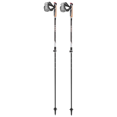 Bâtons de marche nordique Leki Poles Instructor Lite noir / blanc black-white-orange
