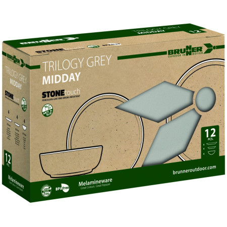 Set de vaisselle Brunner Midday Trilogy Grey