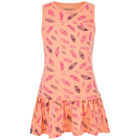 Robe fille Loap Bazu orange DFlower/Pink