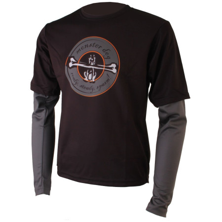 Maillot cyclisme homme Axon Monster dlouhý rukáv noir / gris