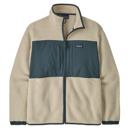 Sweat-shirt homme Patagonia M's Retro Pile Patch Jkt beige /vert Pelican