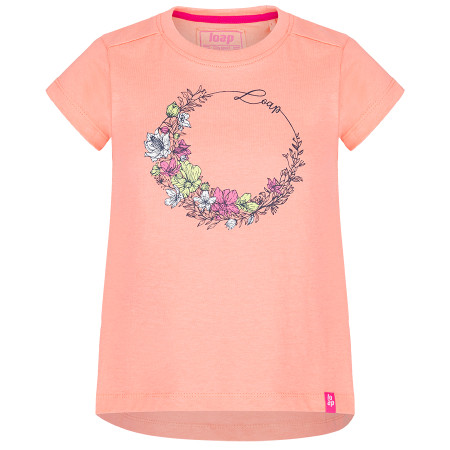 T-shirt enfant Loap Banee orange DFlower/Pink