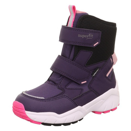 Bottes d'hiver enfant Superfit Culusuk 2.0 Lila/Pink violet foncé / rose Lila/Pink