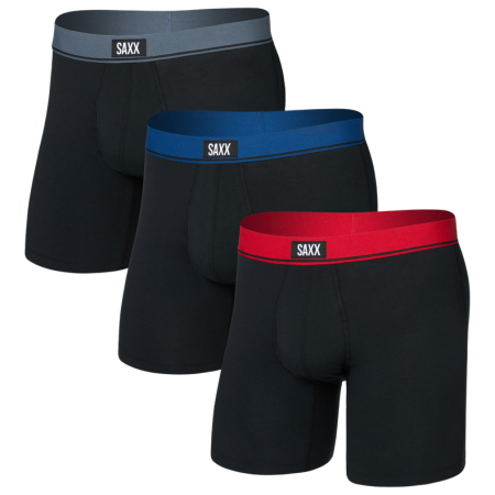 Caleçon homme Saxx Essential Cotton Boxer Brief Fly 3Pk