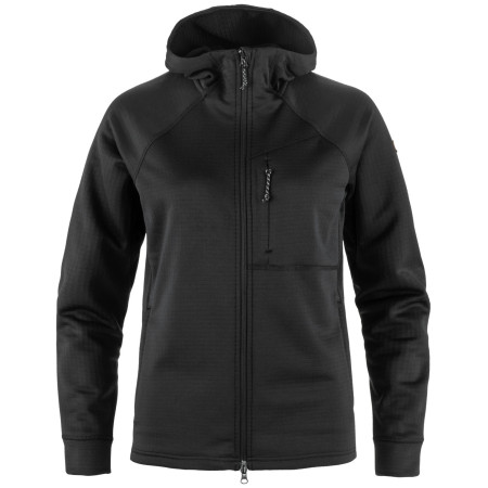 Veste femme Fjällräven Abisko Grid Fleece Hoodie W noir Black