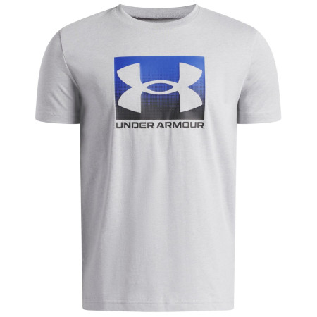 T-shirt fonctionnel enfant Under Armour UA B Boxed Sports Update SS Mod Gray Light Heather gris clair Mod Gray Light Heather / / Black