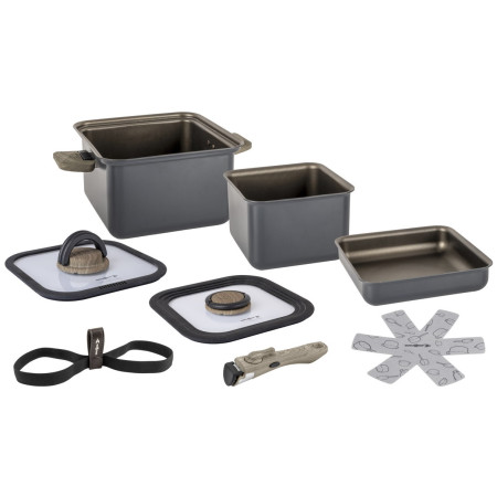 Jeu de casseroles Brunner Torralta Square gris / noir