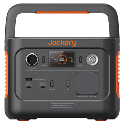 Station de charge Jackery Explorer 240 v2 noir black